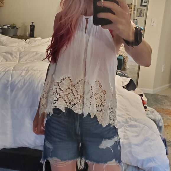 FP Halter lace halter top, open back LNC - Picture 4 of 9